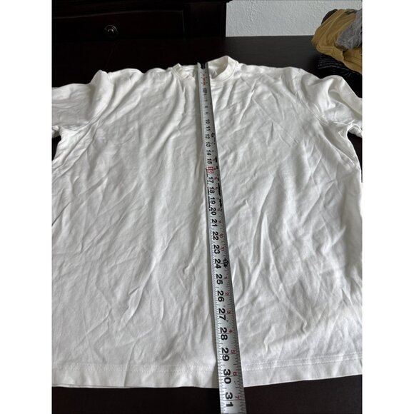 Lincs David Chu White Crewneck T-Shirt XXL 100% Pima Cotton Casual Wear - Picture 4 of 7